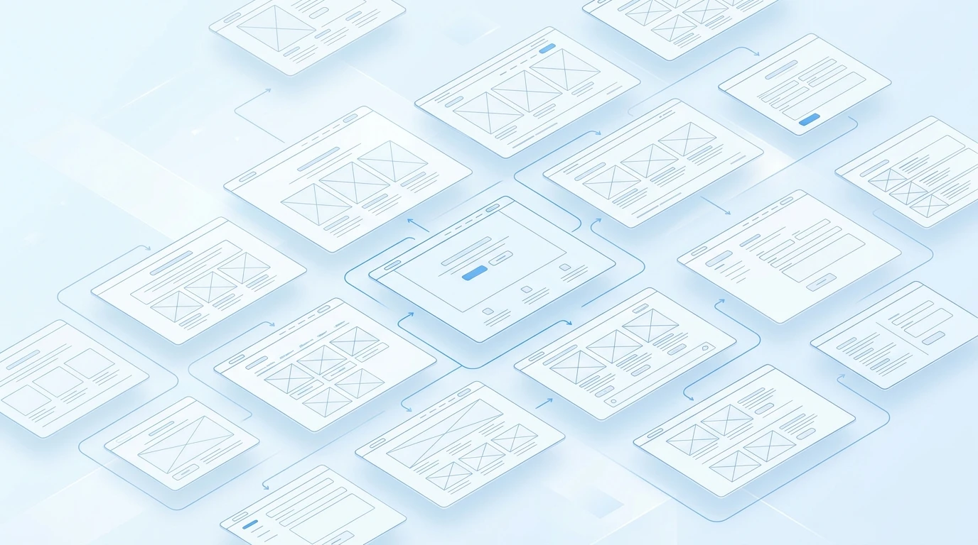 B2B web design portfolio hero background