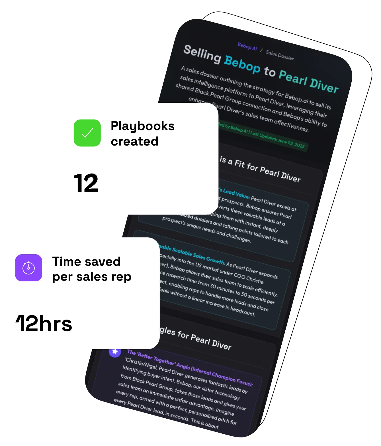 Bebop AI Playbook Interface